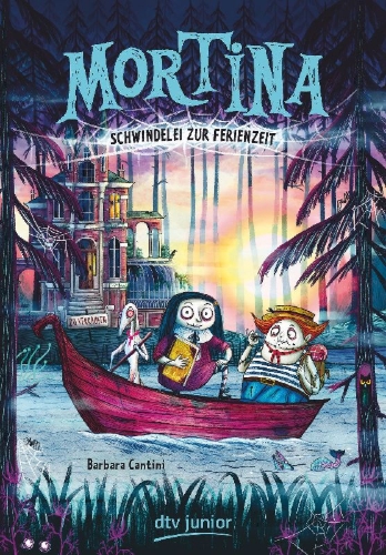 Buchcover und Innenansicht für das Buch: Mortina e la vacanza al Lago Mistero