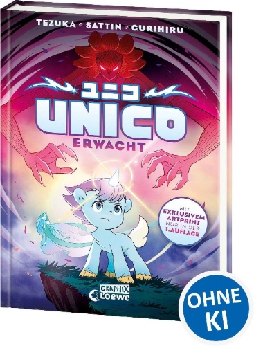 Buchcover und Innenansicht für das Buch: Unico Awakening