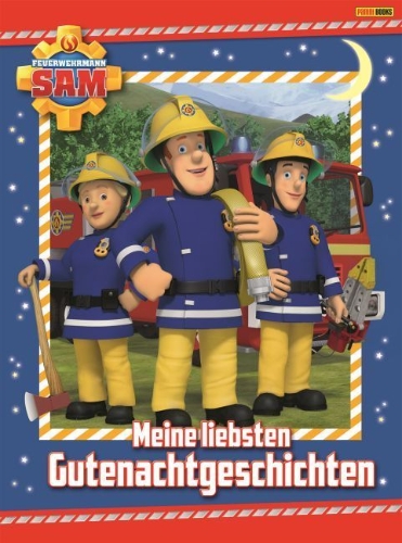 Buchcover und Innenansicht für das Buch: Feuerwehrmann Sam: Meine liebsten Gutenachtgeschichten