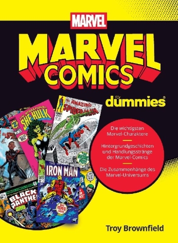 Buchcover und Innenansicht für das Buch: Marvel-Comics für Dummies