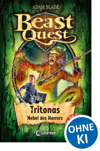Buchcover und Innenansicht für das Buch: Beast Quest - Tritonas, Nebel des Horrors