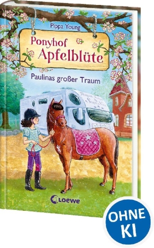 Buchcover und Innenansicht für das Buch: Ponyhof Apfelblüte (Band 14) - Paulinas großer Traum