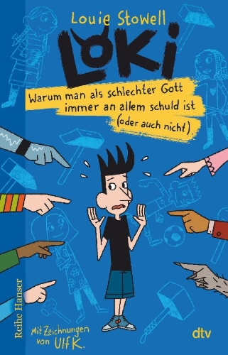 Buchcover und Innenansicht für das Buch: Loki - Warum man als schlechter Gott immer an allem schuld ist (oder auch nicht)