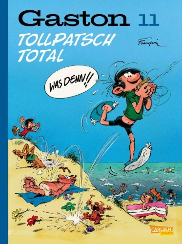 Buchcover und Innenansicht für das Buch: Lagaffe nous gâte