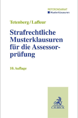 Buchcover und Innenansicht für das Buch: Strafrechtliche Musterklausuren für die Assessorprüfung