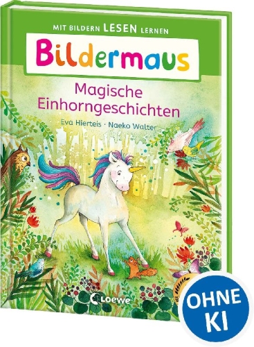 Buchcover und Innenansicht für das Buch: Bildermaus - Magische Einhorngeschichten