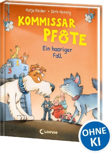 Buchcover und Innenansicht für das Buch: Kommissar Pfote (Band 4) - Ein haariger Fall