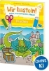 Buchcover und Innenansicht für das Buch: Wir basteln! - Malen, Ausschneiden, Kleben - Drachen