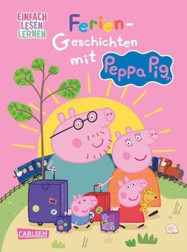 Buchcover und Innenansicht für das Buch: Peppa Wutz: Ferien-Geschichten mit Peppa Pig