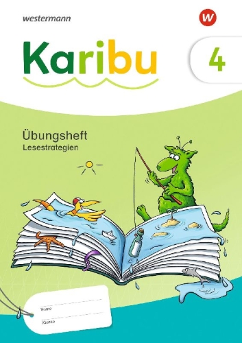 Buchcover und Innenansicht für das Buch: Karibu 4. Übungsheft Lesestrategien 4 Lesetraining und Lesestrategien