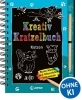 Buchcover und Innenansicht für das Buch: Kreativ-Kratzelbuch: Katzen
