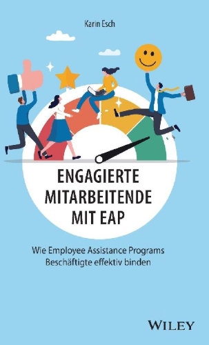Buchcover und Innenansicht für das Buch: Engagierte Mitarbeitende mit EAP