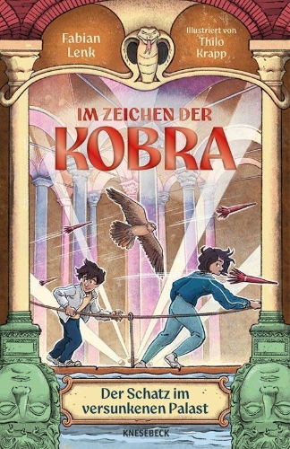 Buchcover und Innenansicht für das Buch: Im Zeichen der Kobra