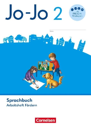 Buchcover und Innenansicht für das Buch: Jo-Jo Sprachbuch 2. Schuljahr - Allgemeine Ausgabe 2024 - Arbeitsheft Fördern