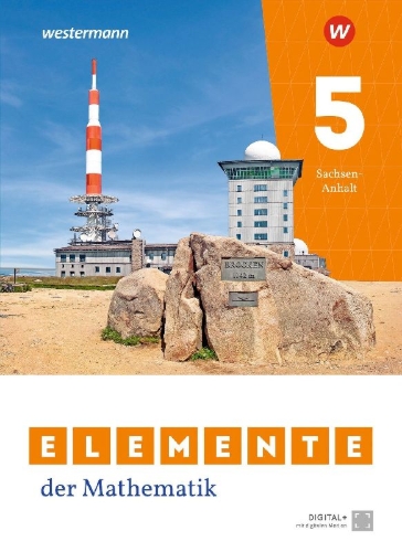 Buchcover und Innenansicht für das Buch: Elemente der Mathematik SI. Schulbuch 5. Für Sachsen-Anhalt