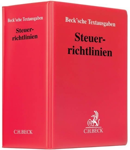 Buchcover und Innenansicht für das Buch: Steuerrichtlinien (mit Fortsetzungsnotierung). Inkl. 199. Ergänzungslieferung