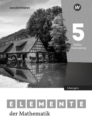 Buchcover und Innenansicht für das Buch: Elemente der Mathematik SI 5. Lösungen. Für Baden-Württemberg