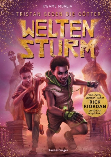 Buchcover und Innenansicht für das Buch: Tristan Strong Destroys the World