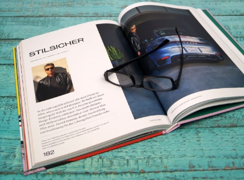 Buchcover und Innenansicht für das Buch: Porsche Vibes