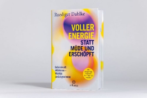 Buchcover und Innenansicht für das Buch: Voller Energie statt müde und erschöpft