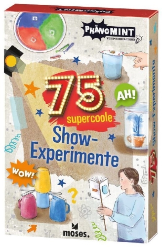 Buchcover und Innenansicht für das Buch: PhänoMINT 75 supercoole Show-Experimente