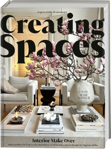 Buchcover und Innenansicht für das Buch: Creating Spaces. Interior Make Over von @interiorbygini