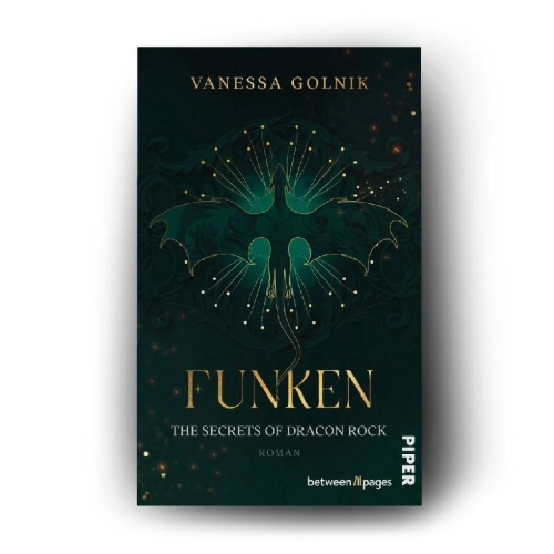 Buchcover und Innenansicht für das Buch: Funken - The Secrets of Dracon Rock