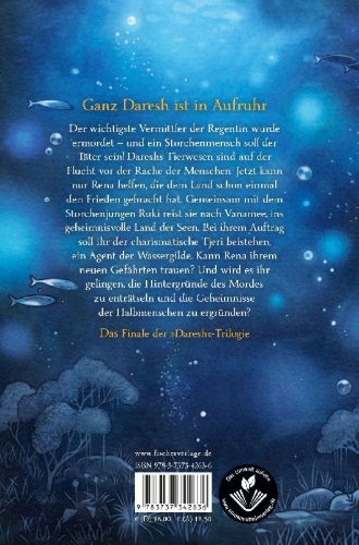 Buchcover und Innenansicht für das Buch: Daresh - Das Land der flüsternden Seen
