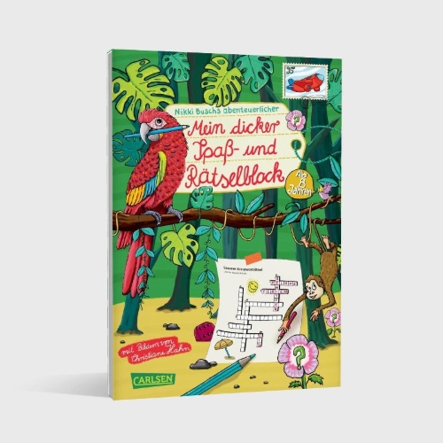 Buchcover und Innenansicht für das Buch: Rätselspaß Grundschule: Mein dicker Spaß- und Rätselblock
