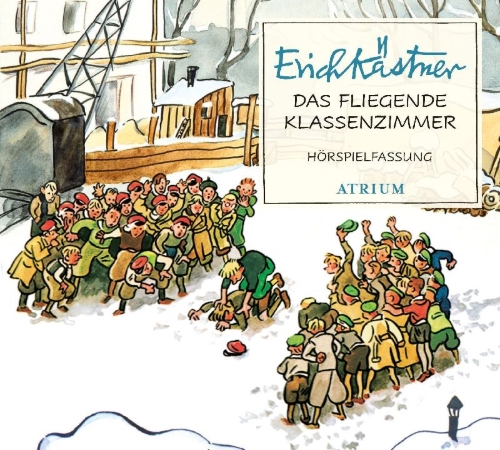 Buchcover und Innenansicht für das Buch: Das fliegende Klassenzimmer