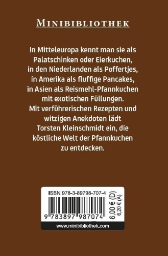 Buchcover und Innenansicht für das Buch: Pfannkuchen, Pancakes & mehr