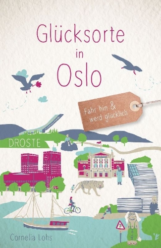 Buchcover und Innenansicht für das Buch: Glücksorte in Oslo