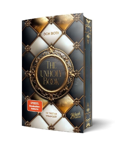 Buchcover und Innenansicht für das Buch: The unholy Book of Tristan Wrangler