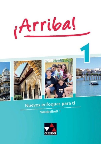 Buchcover und Innenansicht für das Buch: ¡Arriba! Vokabelheft 1
