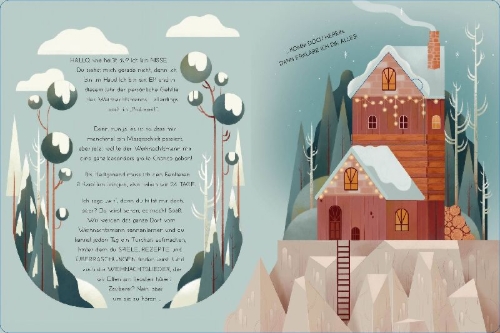 Buchcover und Innenansicht für das Buch: Bald ist Weihnachten! Das Adventskalenderbuch
