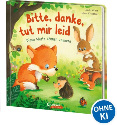 Buchcover und Innenansicht für das Buch: Bitte, danke, tut mir leid