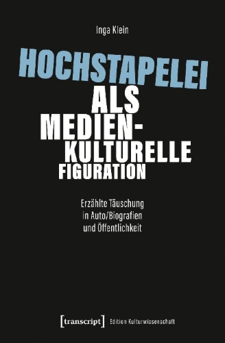 Buchcover und Innenansicht für das Buch: Hochstapelei als medienkulturelle Figuration