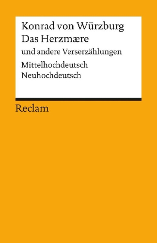 Buchcover und Innenansicht für das Buch: Das Herzmaere und andere Verserzählungen