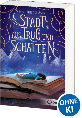 Buchcover und Innenansicht für das Buch: Stadt aus Trug und Schatten (Eisenheim-Dilogie, Band 1)