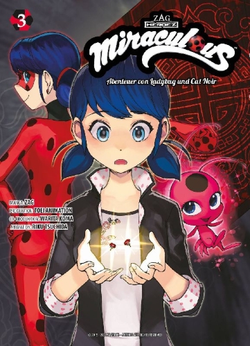 Buchcover und Innenansicht für das Buch: Miraculous - Die Abenteuer von Ladybug und Cat Noir (Manga) 03