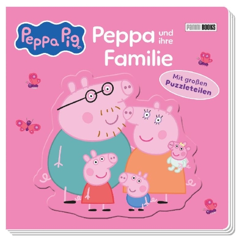 Buchcover und Innenansicht für das Buch: Peppa Pig: Peppa und ihre Familie