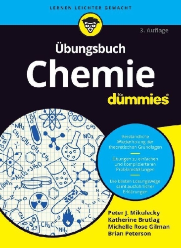 Buchcover und Innenansicht für das Buch: Übungsbuch Chemie für Dummies
