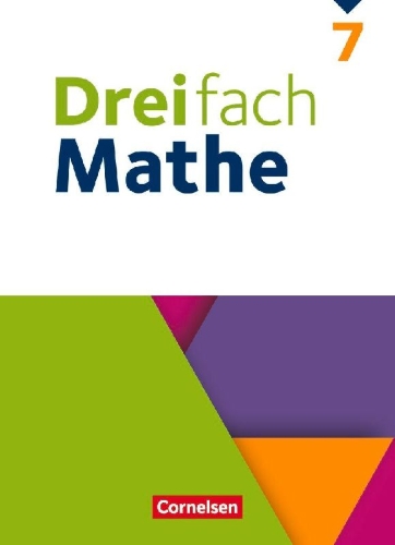 Buchcover und Innenansicht für das Buch: Dreifach Mathe 7. Schuljahr - Schulbuch