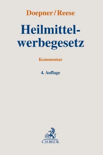Buchcover und Innenansicht für das Buch: Heilmittelwerbegesetz
