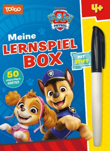 Buchcover und Innenansicht für das Buch: Meine Lernspielbox PAW Patrol