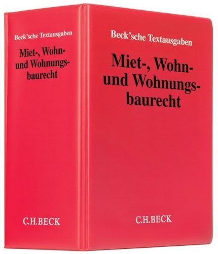 Buchcover und Innenansicht für das Buch: Miet-, Wohn- und Wohnungsbaurecht (mit Fortsetzungsnotierung). Inkl. 87. Ergänzungslieferung