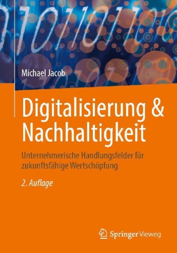 Buchcover und Innenansicht für das Buch: Digitalisierung & Nachhaltigkeit