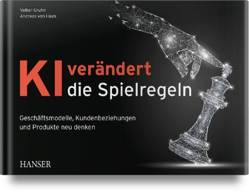 Buchcover und Innenansicht für das Buch: KI verändert die Spielregeln