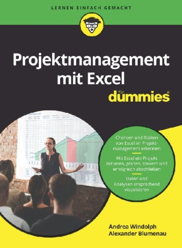 Buchcover und Innenansicht für das Buch: Projektmanagement mit Excel für Dummies