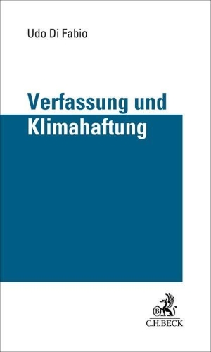 Buchcover und Innenansicht für das Buch: Verfassung und Klimahaftung